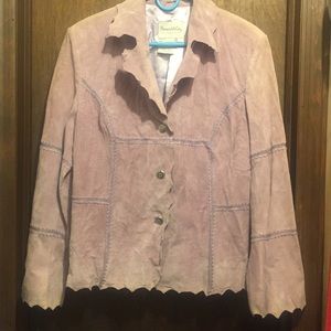 Pamela McCoy collections suede jacket